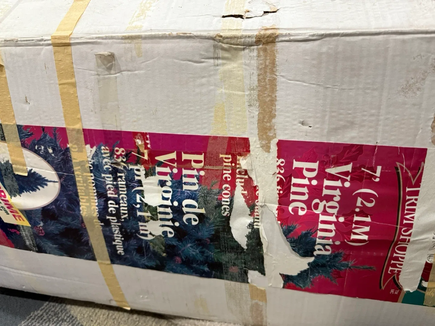 7ft Virginia Pine Christmas Tree with Ornaments image indicator(2)