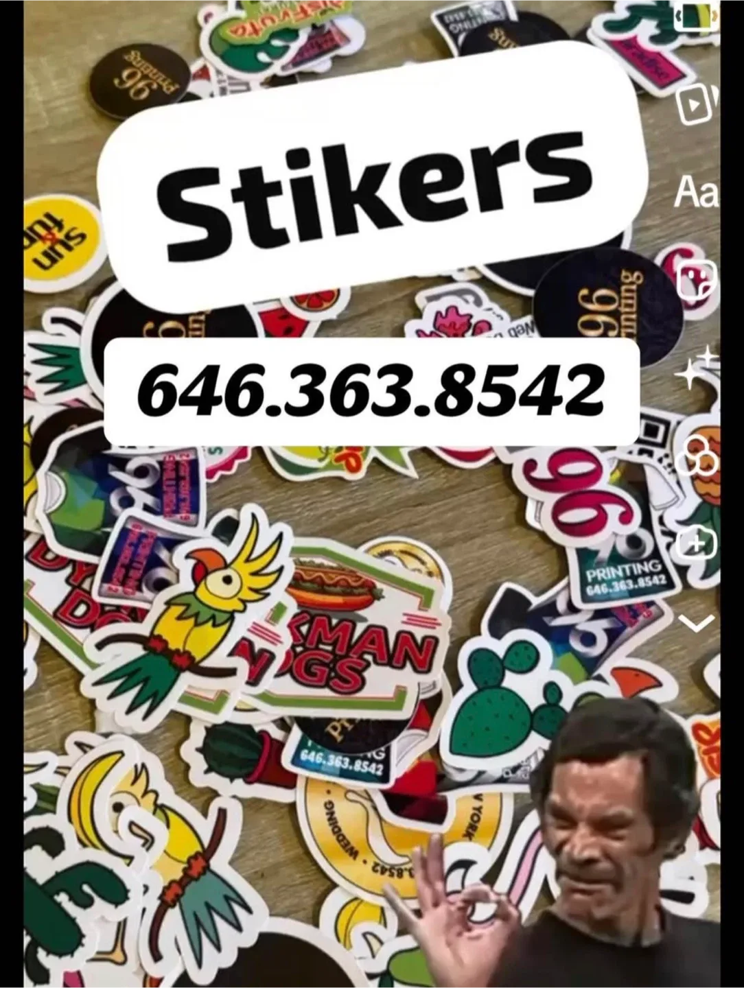 Stickers on demand image indicator(2)