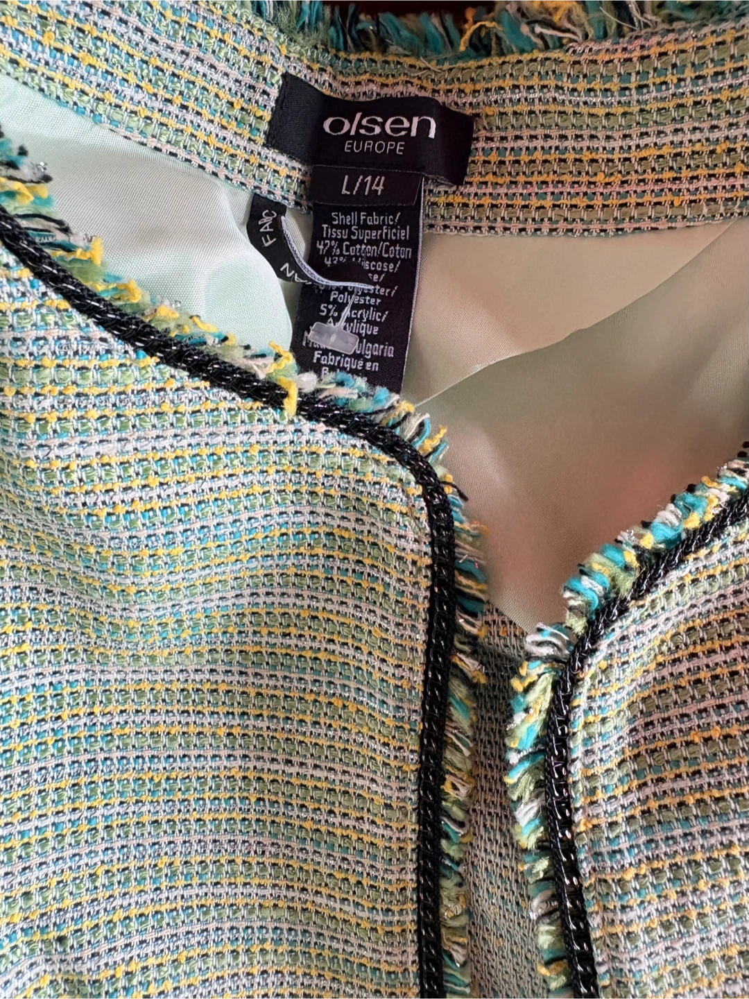 Olsen Europe Tweed Blazer - Sz 14 (Large) - photo 3