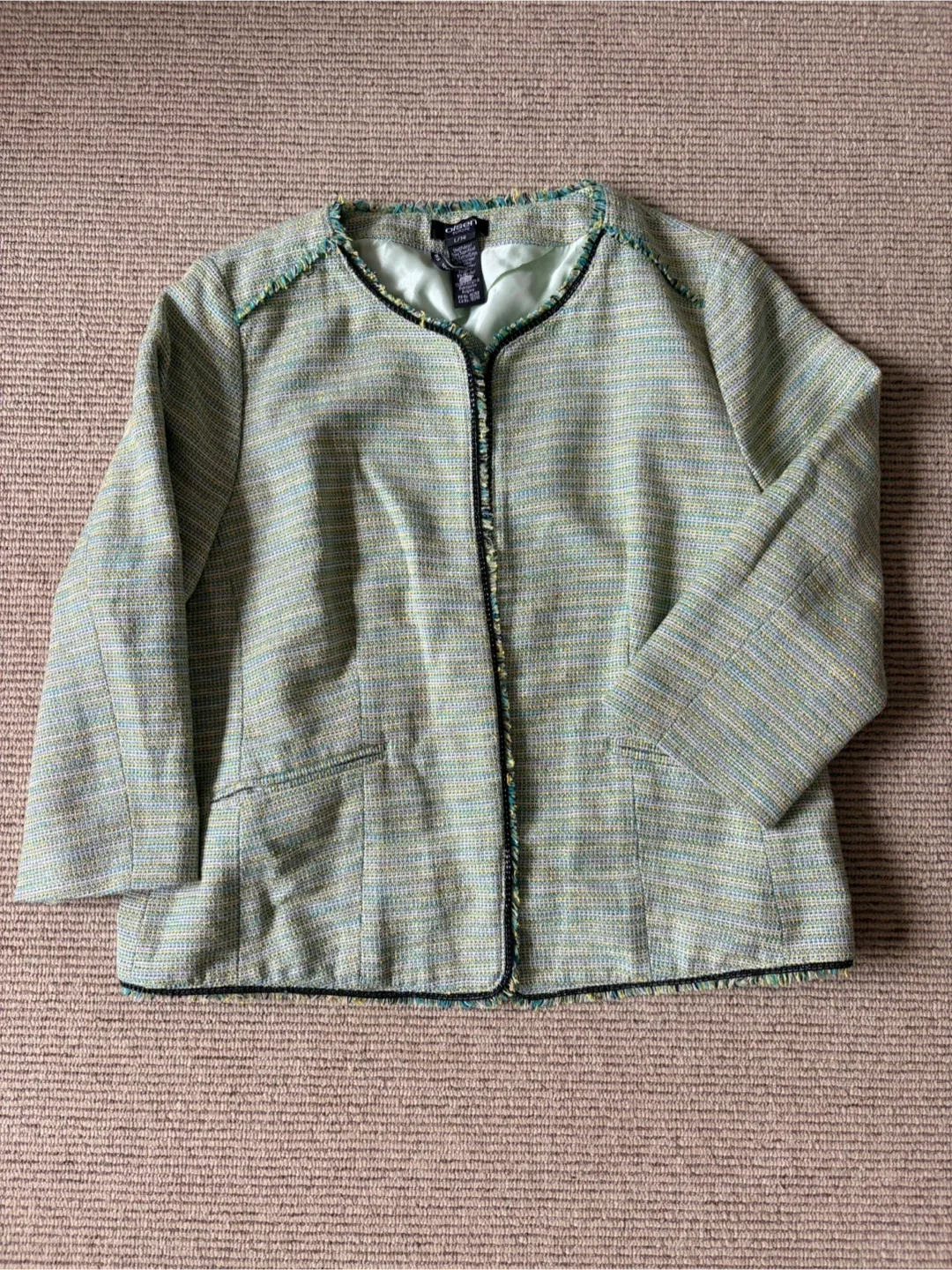 Olsen Europe Tweed Blazer - Sz 14 (Large)