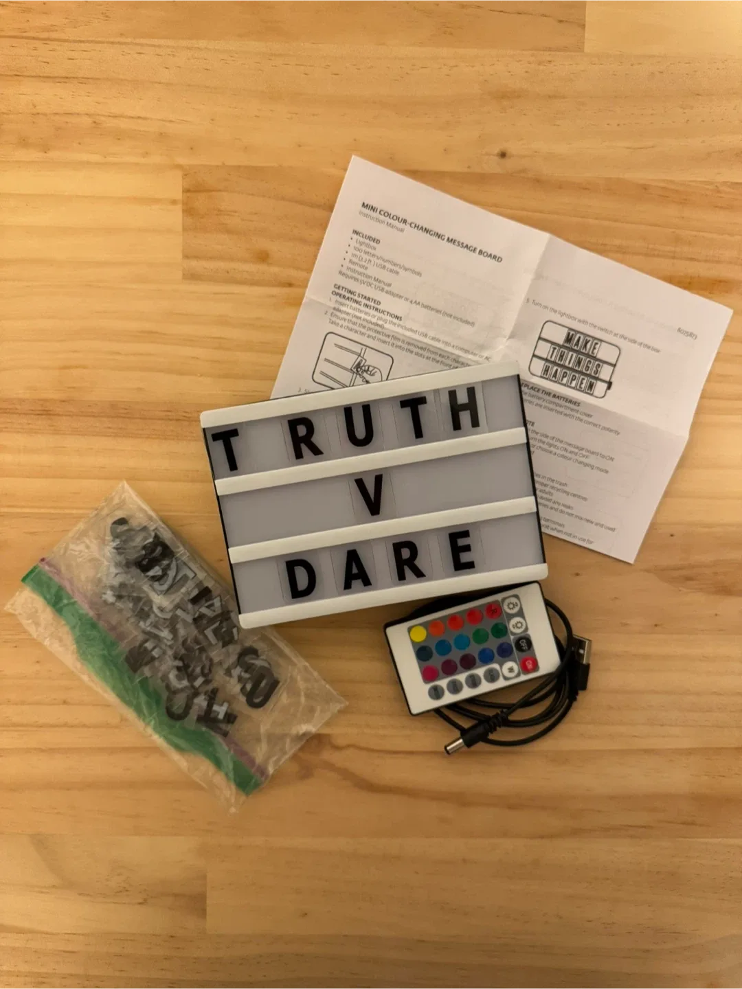 Mini Colour-Changing Message Board