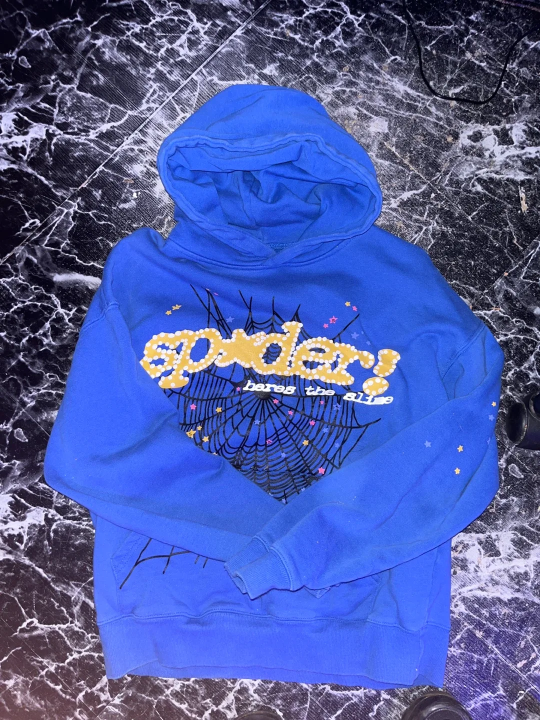 Spider Hoodie - Blue - Size S
