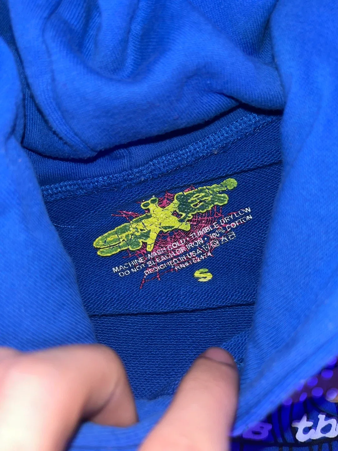 Spider Hoodie - Blue - Size S image indicator(2)