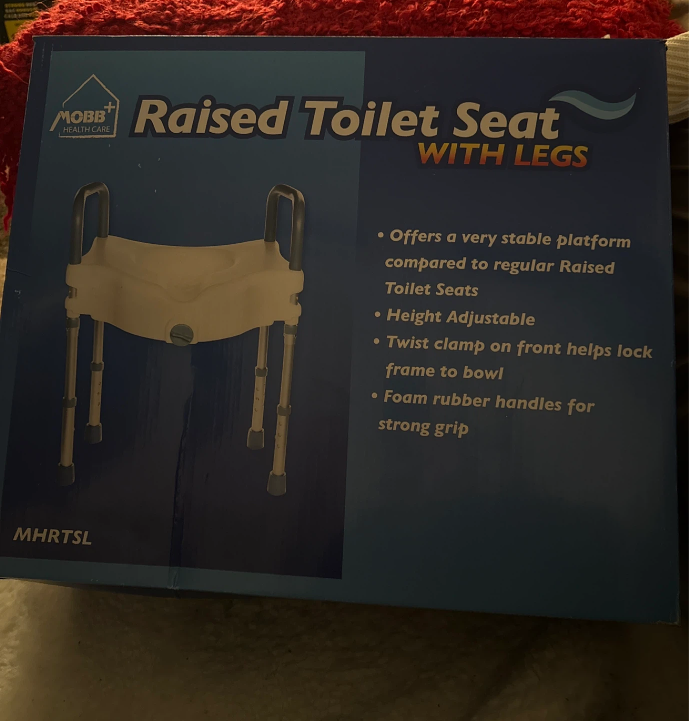 MOBB Health Care Raised Toilet Seat with Legs