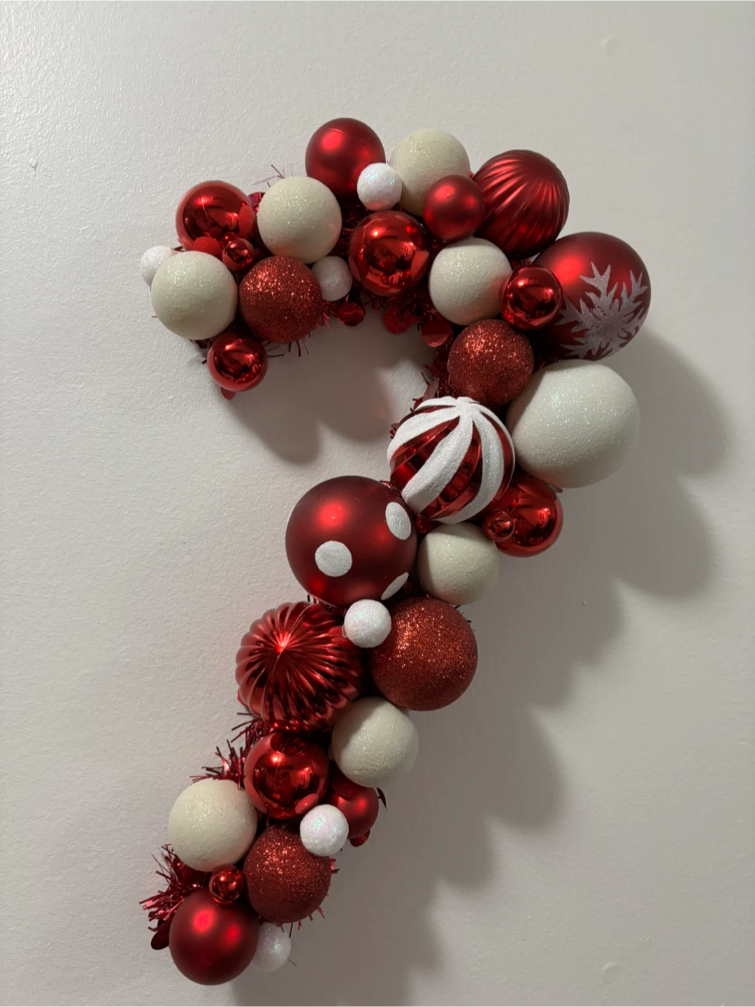 Red &white Candy Cane Christmas Ornament