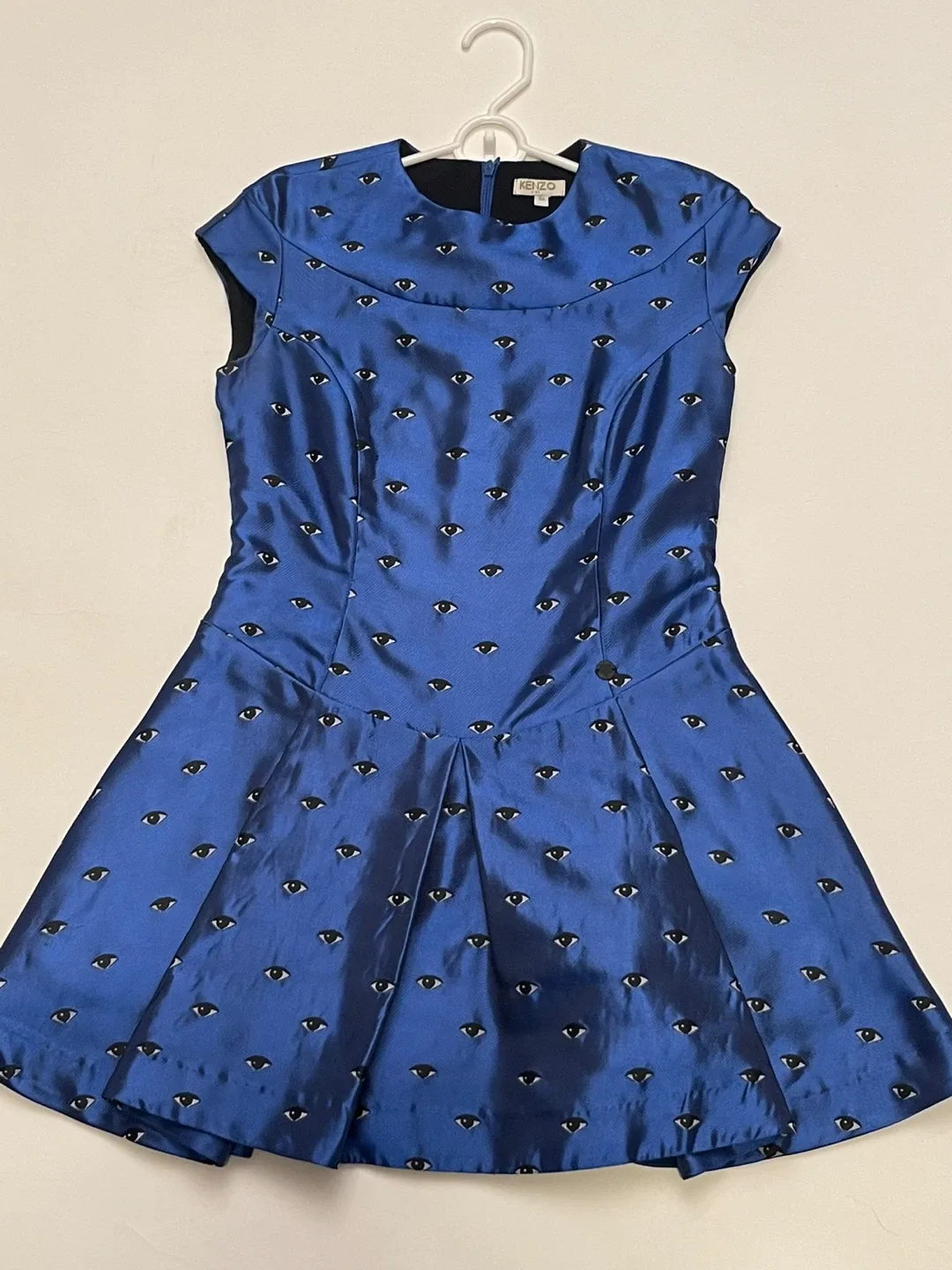 KENZO Kids Blue Eye Print Dress Size 14A image indicator(2)