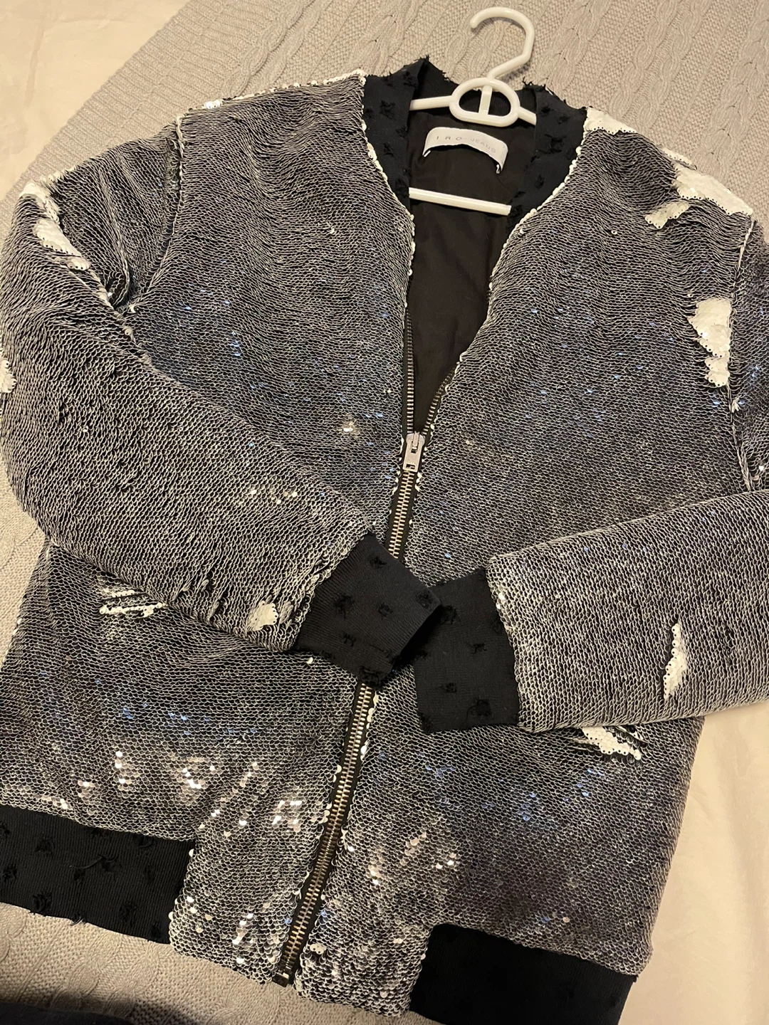 Iro Jeans Sequin Bomber Jacket - photo 4