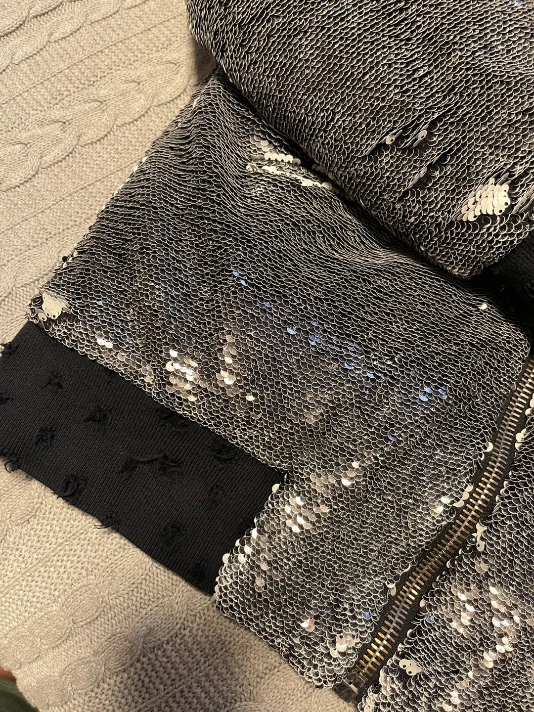Iro Jeans Sequin Bomber Jacket image indicator(5)