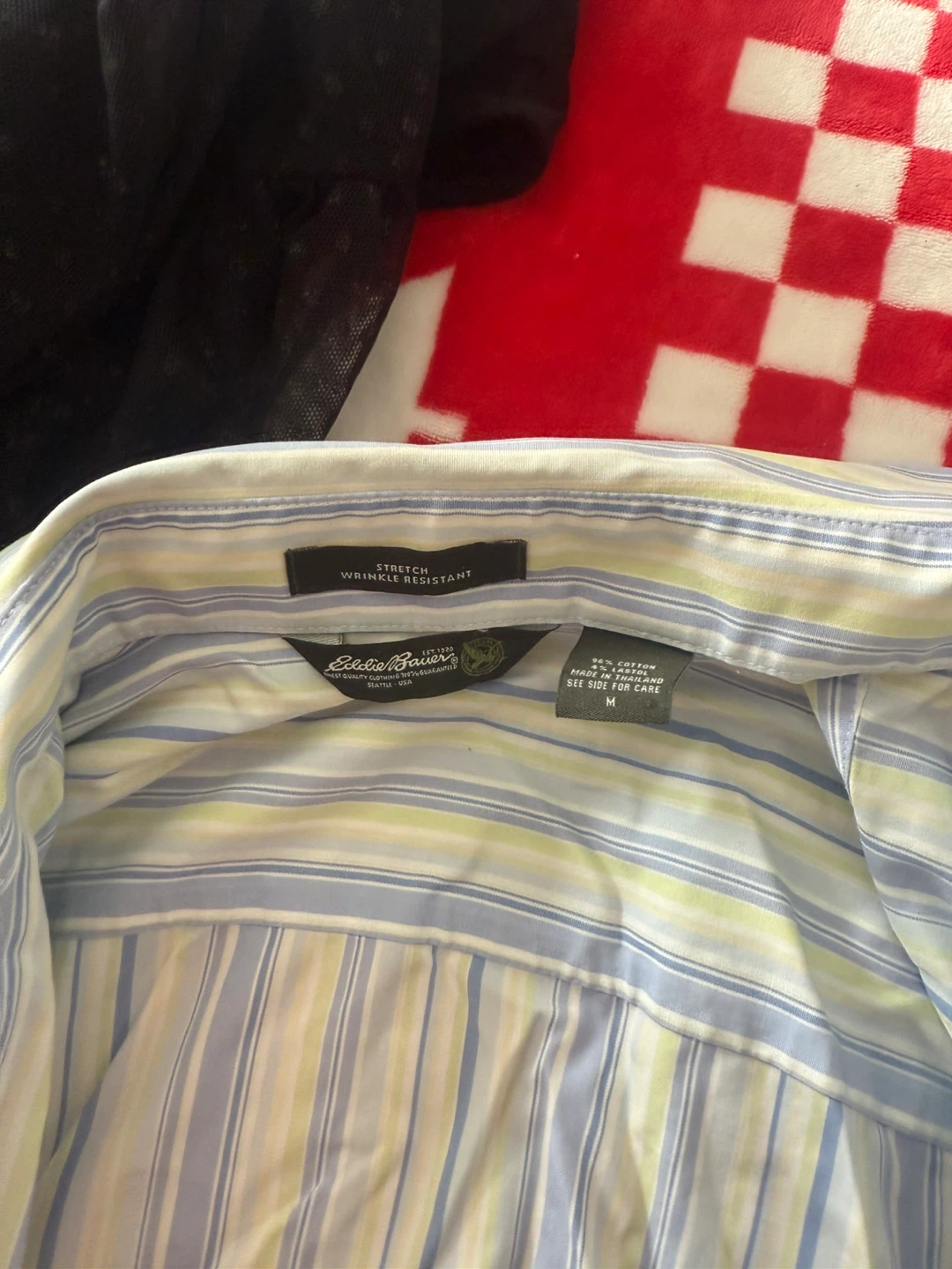 Eddie Bauer Striped Button-Down Shirt - Size M