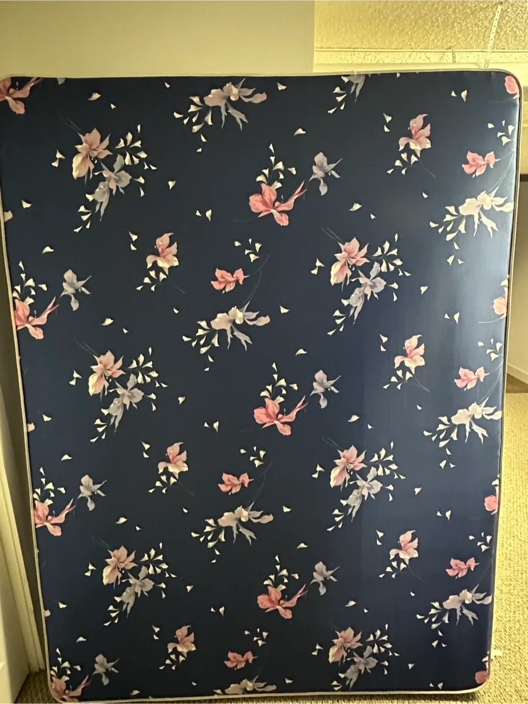 Wooden Bed Frame & Floral Mattress image indicator(2)