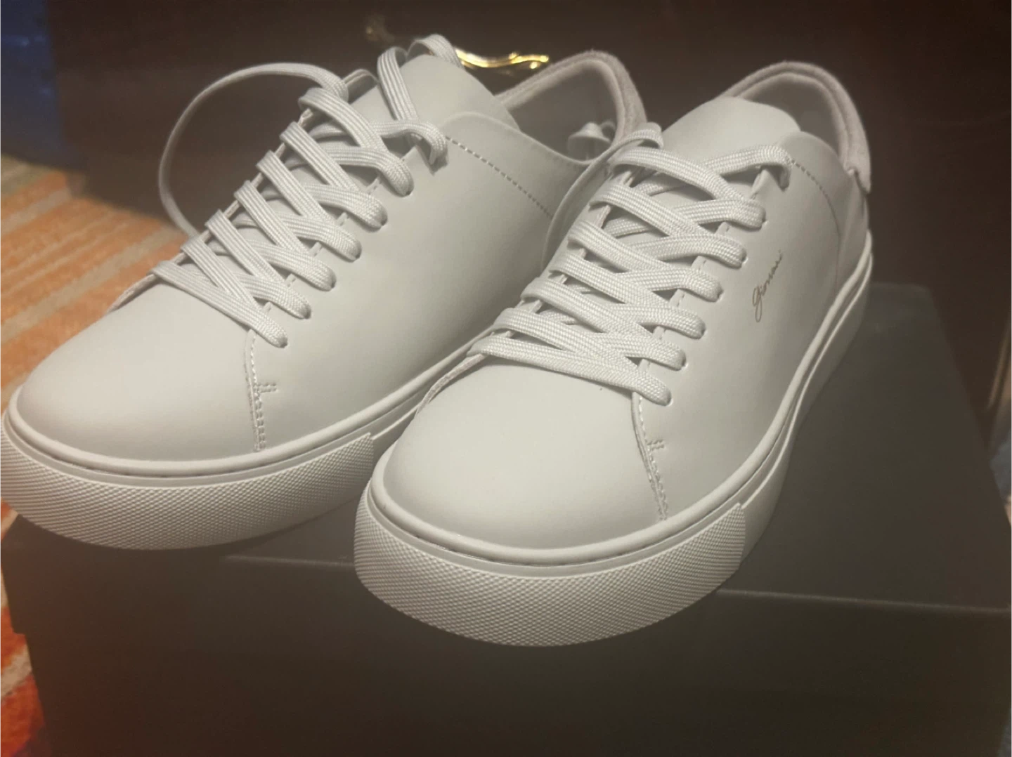 Giovvani Milano Lorenzo Grey Leather Sneakers - New!