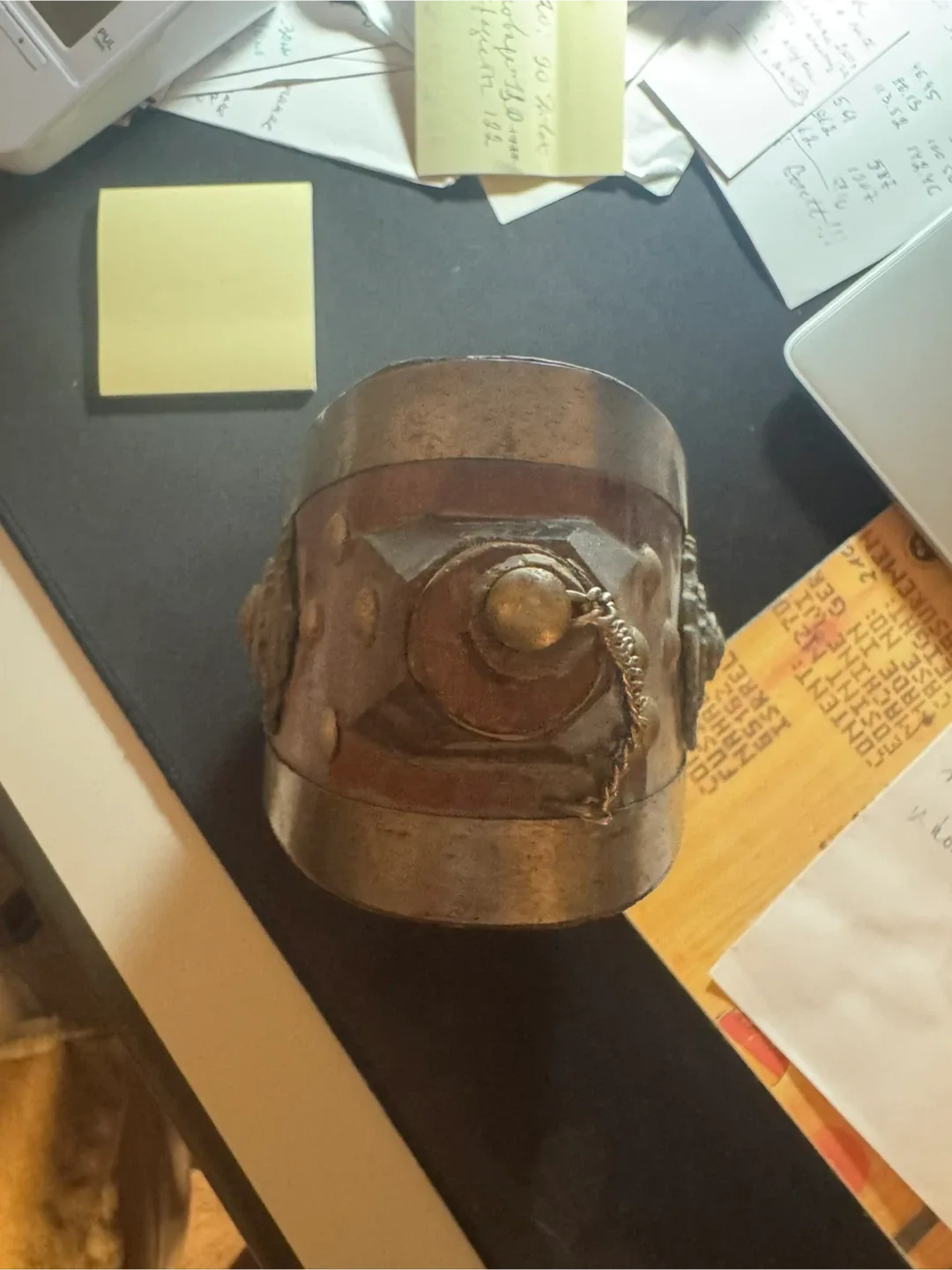 Antique Vintage Decorative Powder Flask. image indicator(4)