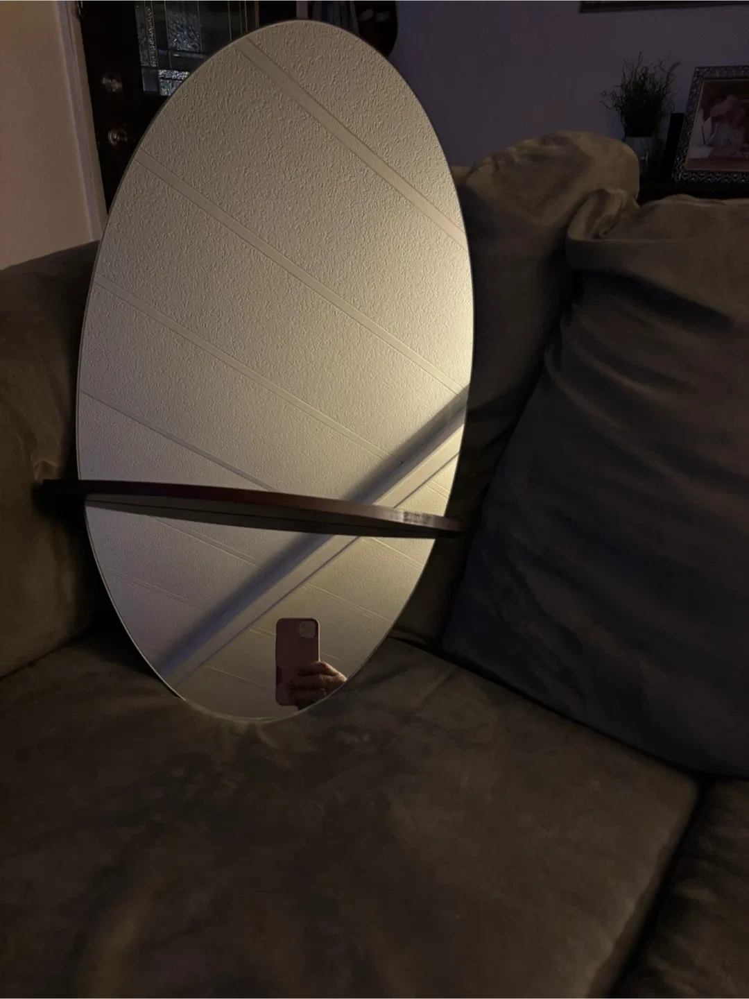 Oval Mirror with Shelf image indicator(2)