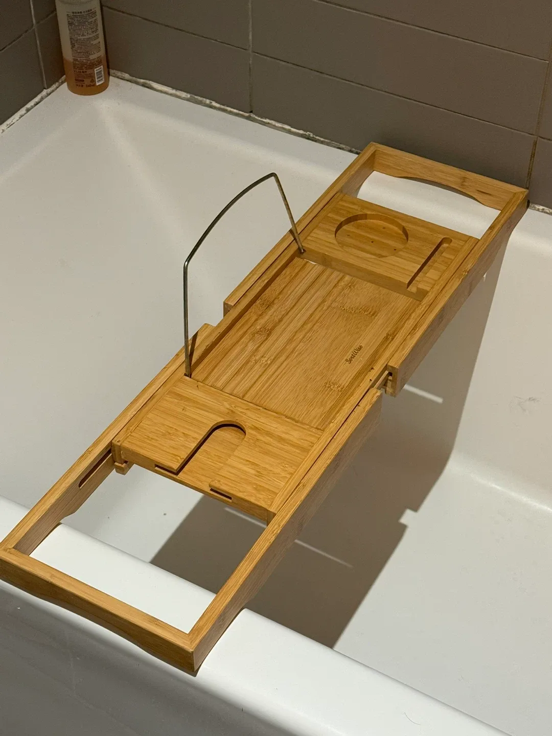 SoqiWee Bamboo Bathtub Caddy