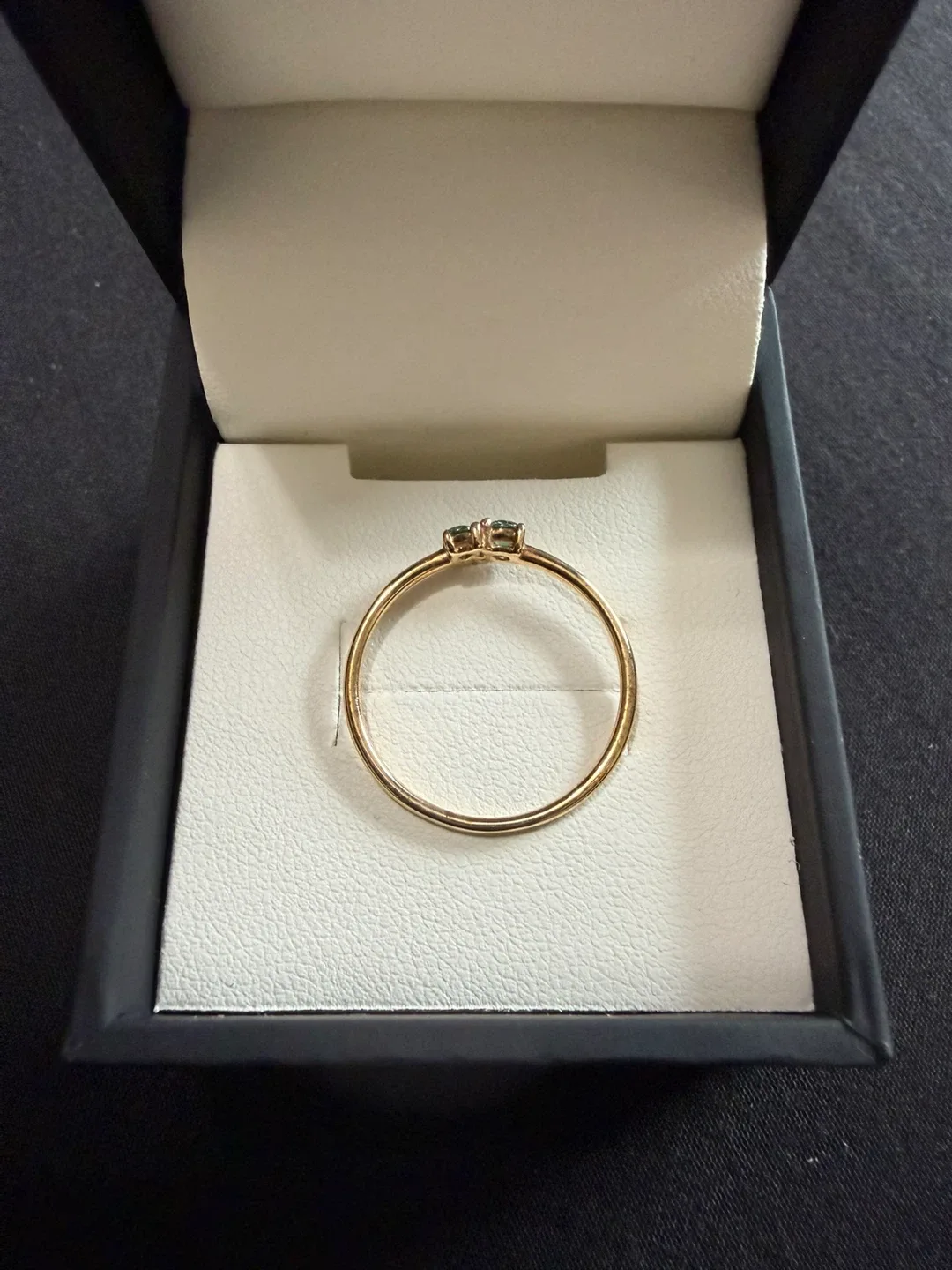 Women’s 10K Gold Emerald Ring - Size 7.5 image indicator(2)