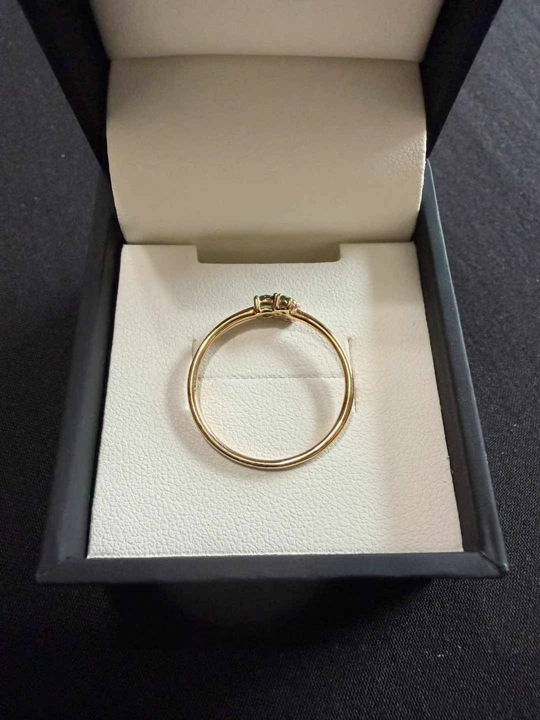 Women’s 10K Gold Emerald Ring - Size 7.5 image indicator(5)
