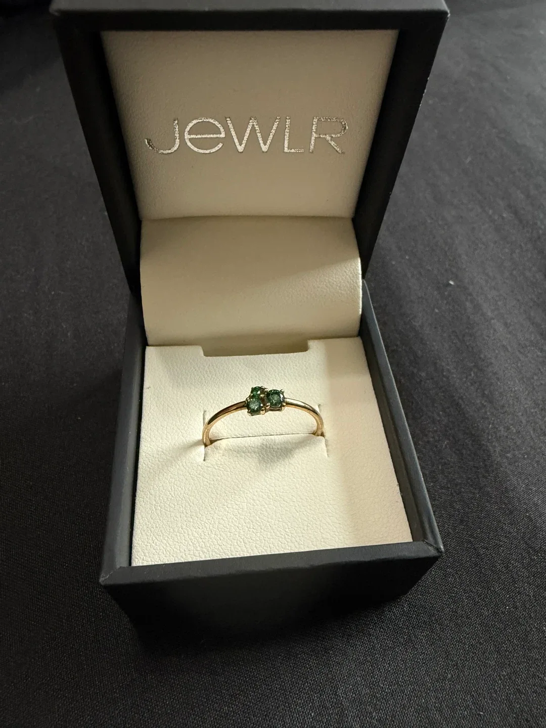 Women’s 10K Gold Emerald Ring - Size 7.5 image indicator(4)