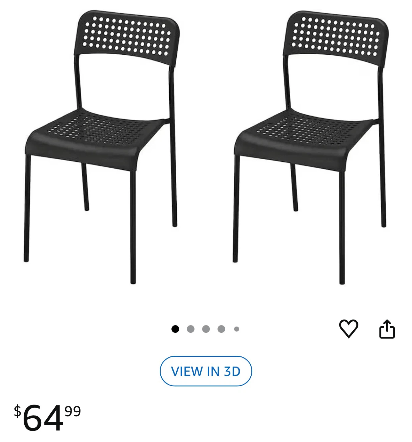 IKEA Stefan Black Chair - photo 4