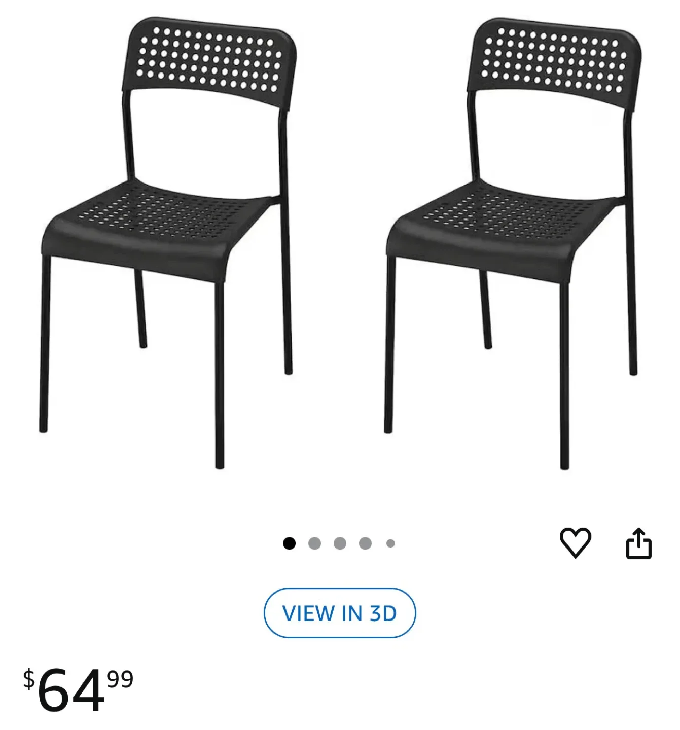IKEA Stefan Black Chair image indicator(4)