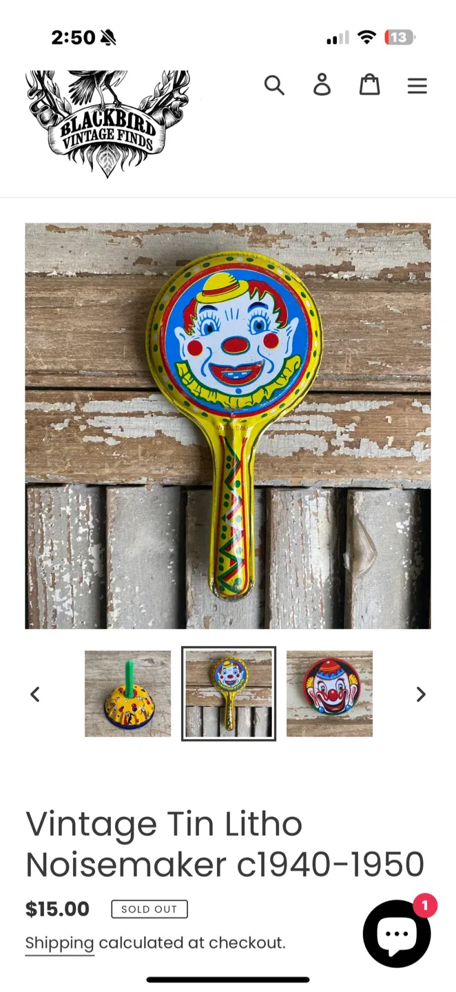 Vintage Made in Japan Clown Noisemaker image indicator(6)