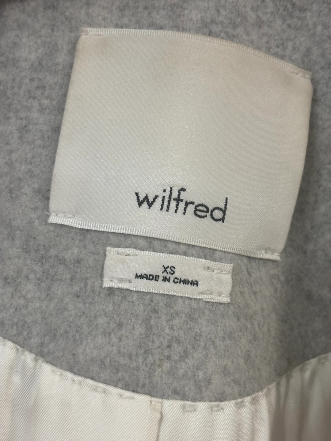 LIKE NEW Aritzia Wilfred Grey Wool Blend Coat - Size XS - photo 2