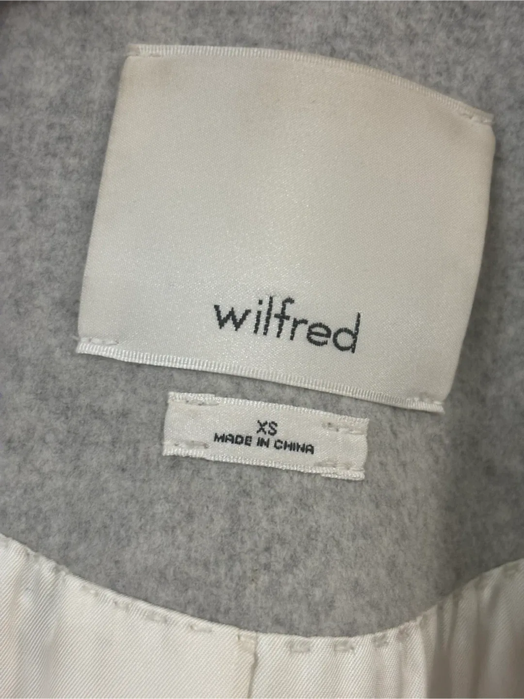 LIKE NEW Aritzia Wilfred Grey Wool Blend Coat - Size XS image indicator(2)