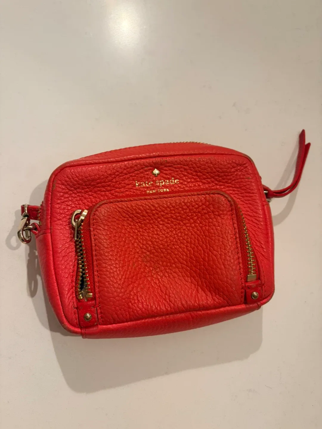 Kate Spade Red Leather Crossbody Bag