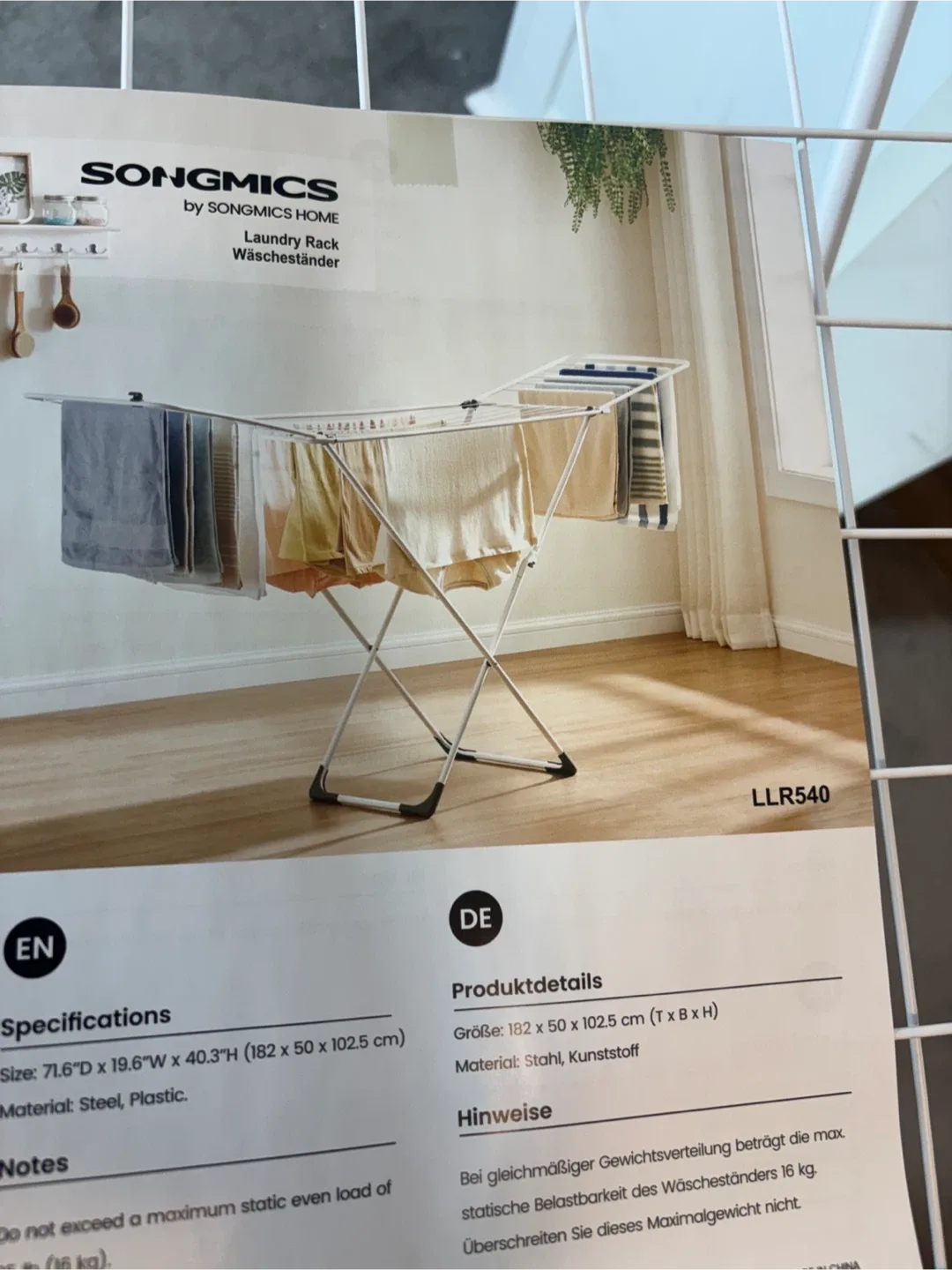 Home Laundry Rack - White image indicator(3)