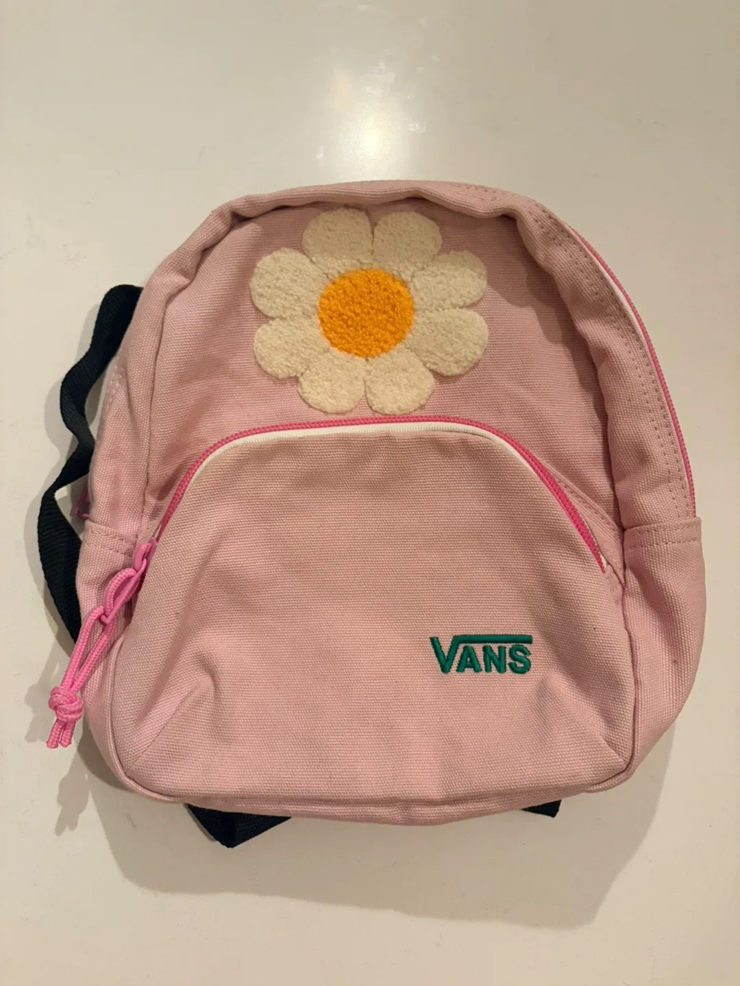 Vans Pink Backpack with Daisy