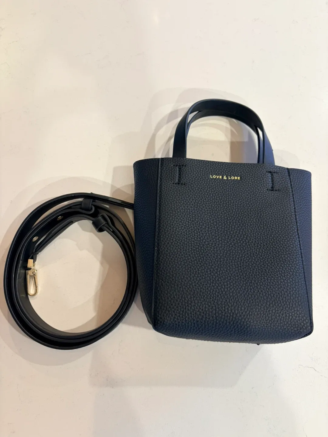 Love & Lore Navy Blue Tote Bag