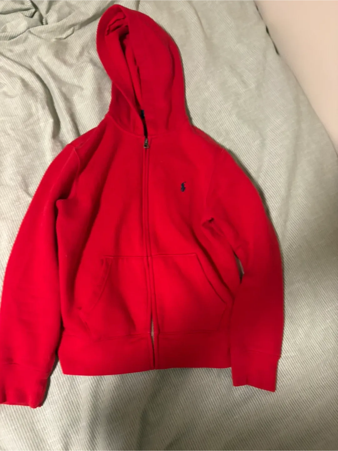 Ralph Lauren Red Hoodie - Size M (10-12)