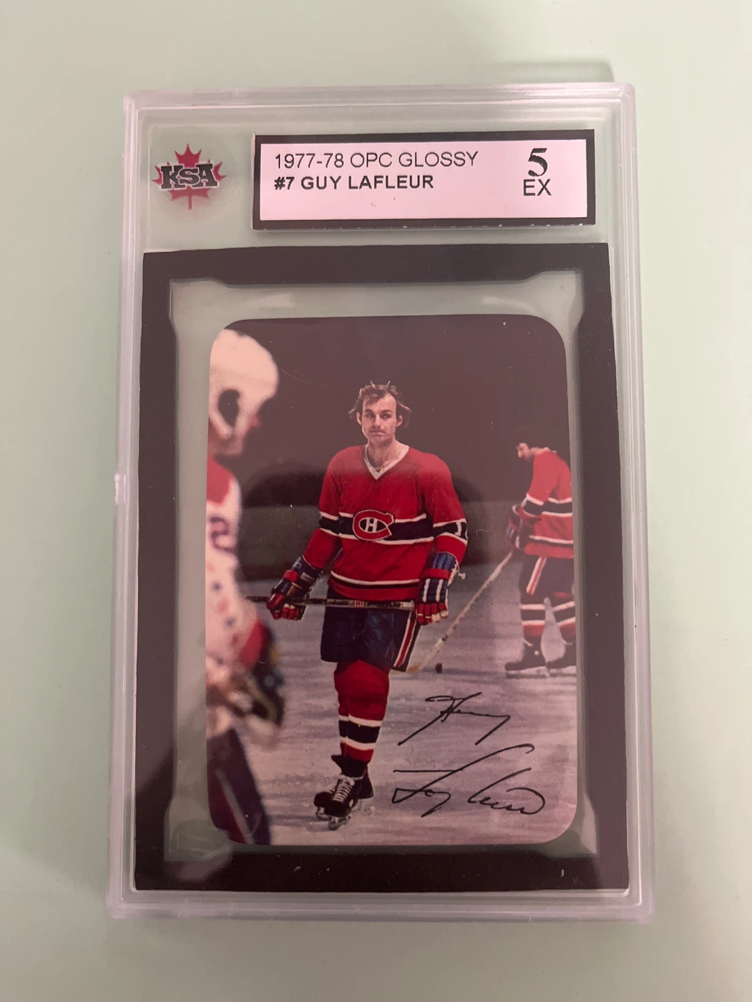 Guy Lafleur 1977-78 OPC Glossy Hockey Card - photo 2