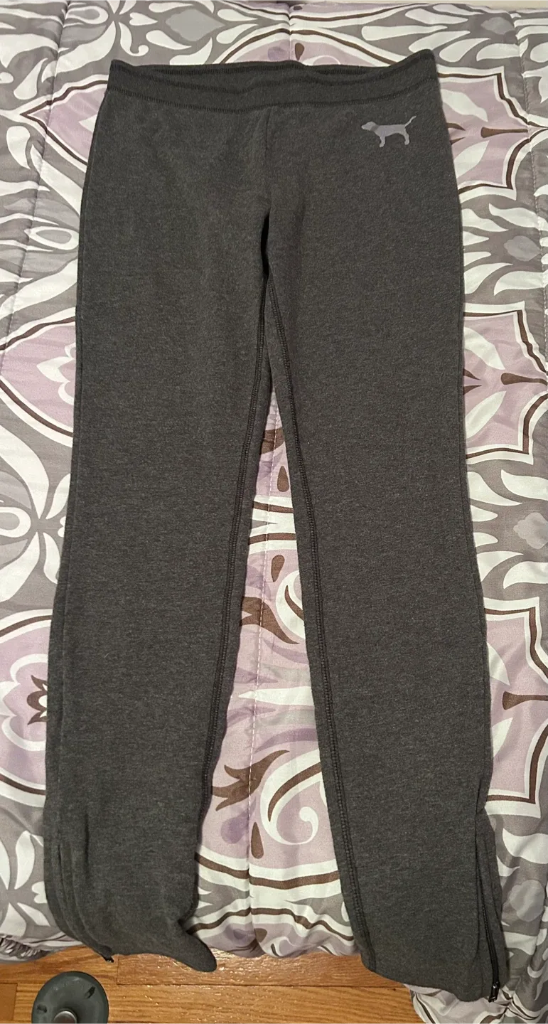 PINK Grey Leggings - Small