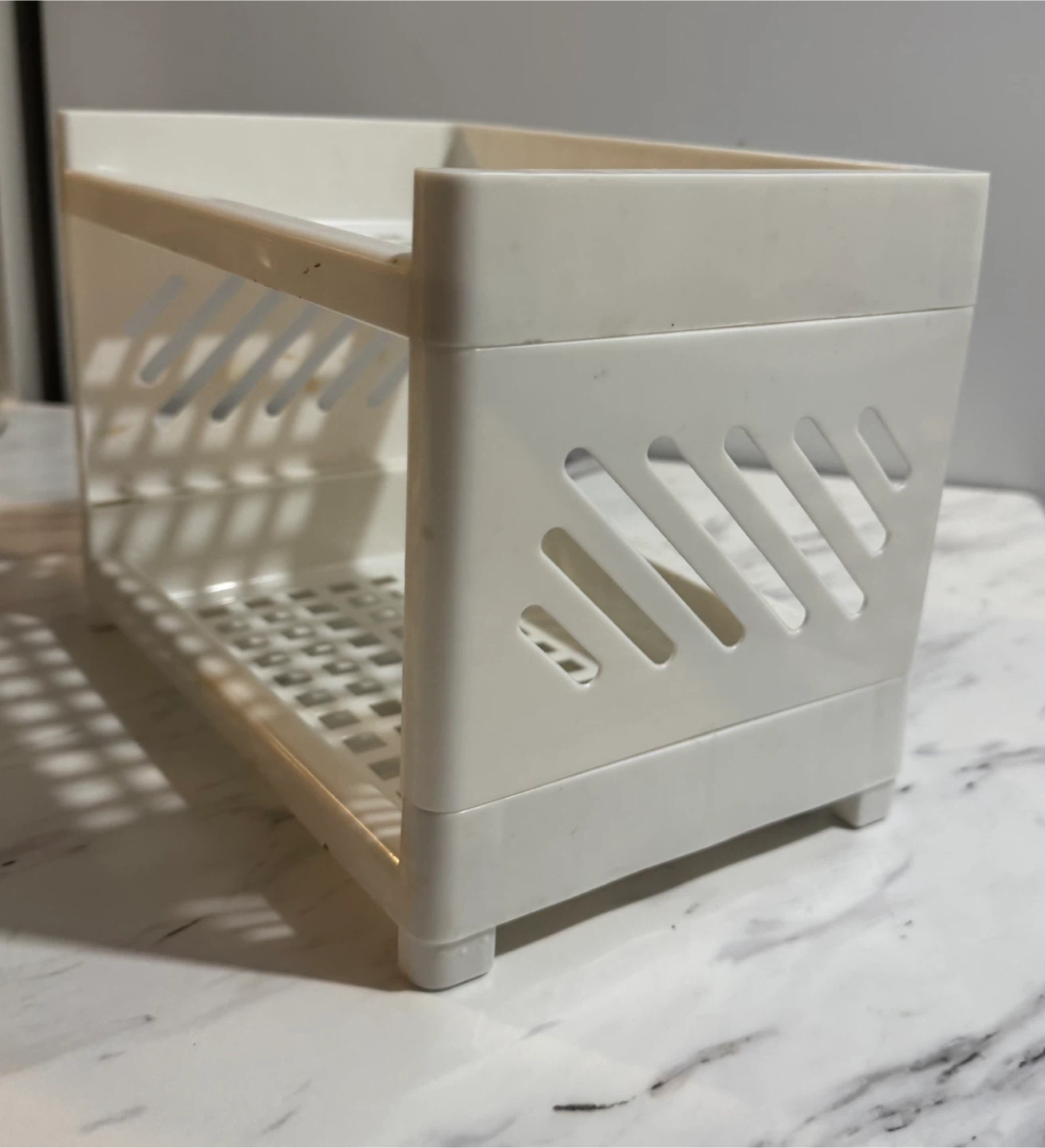 White Plastic Shelf Organizer - photo 2