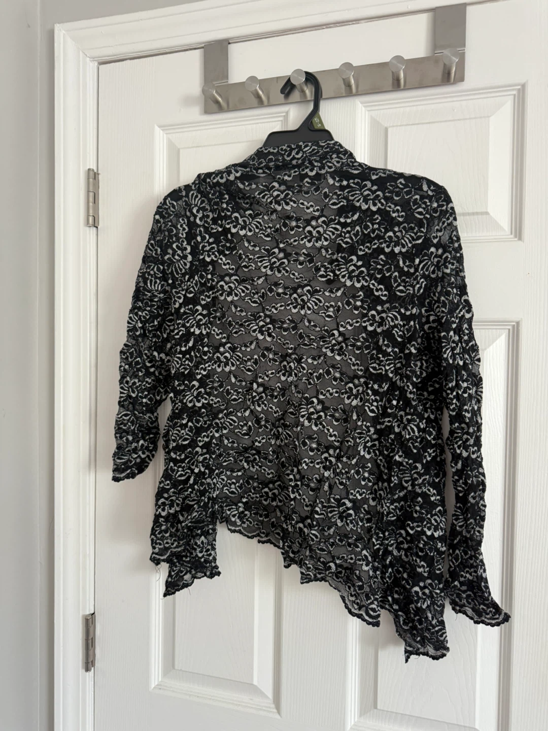 Frederick's of Hollywood Black Lace Cardigan XL - photo 3