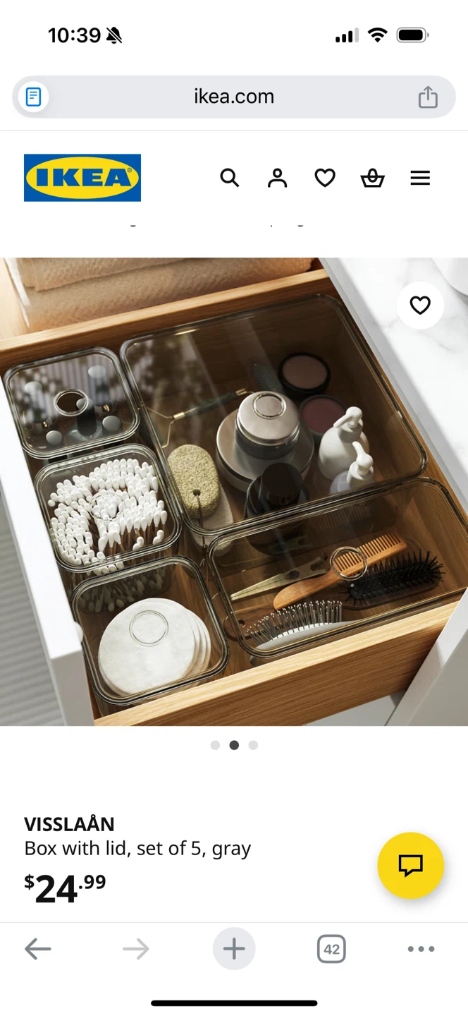 IKEA Visslaan Box with Lid x2set - photo 5