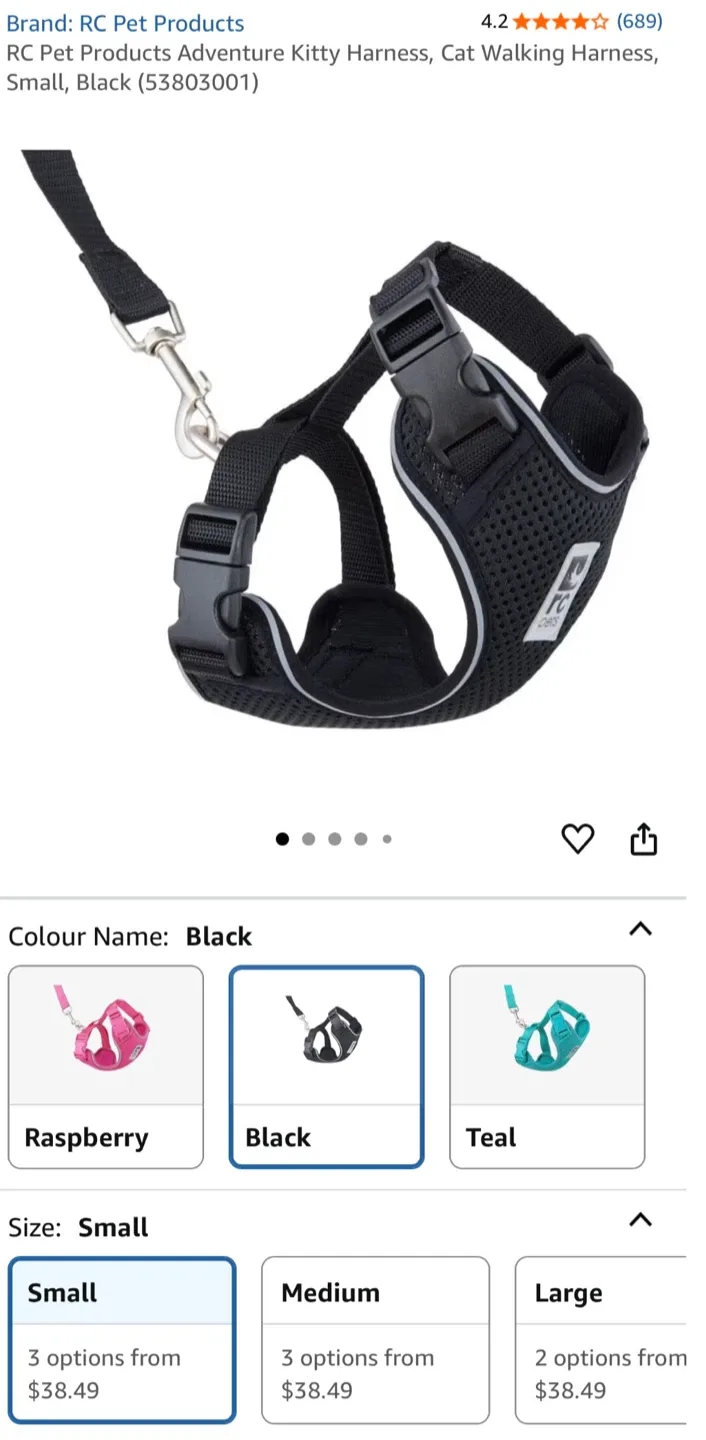 RC Pets Adventure Kitty Harness, Small image indicator(3)