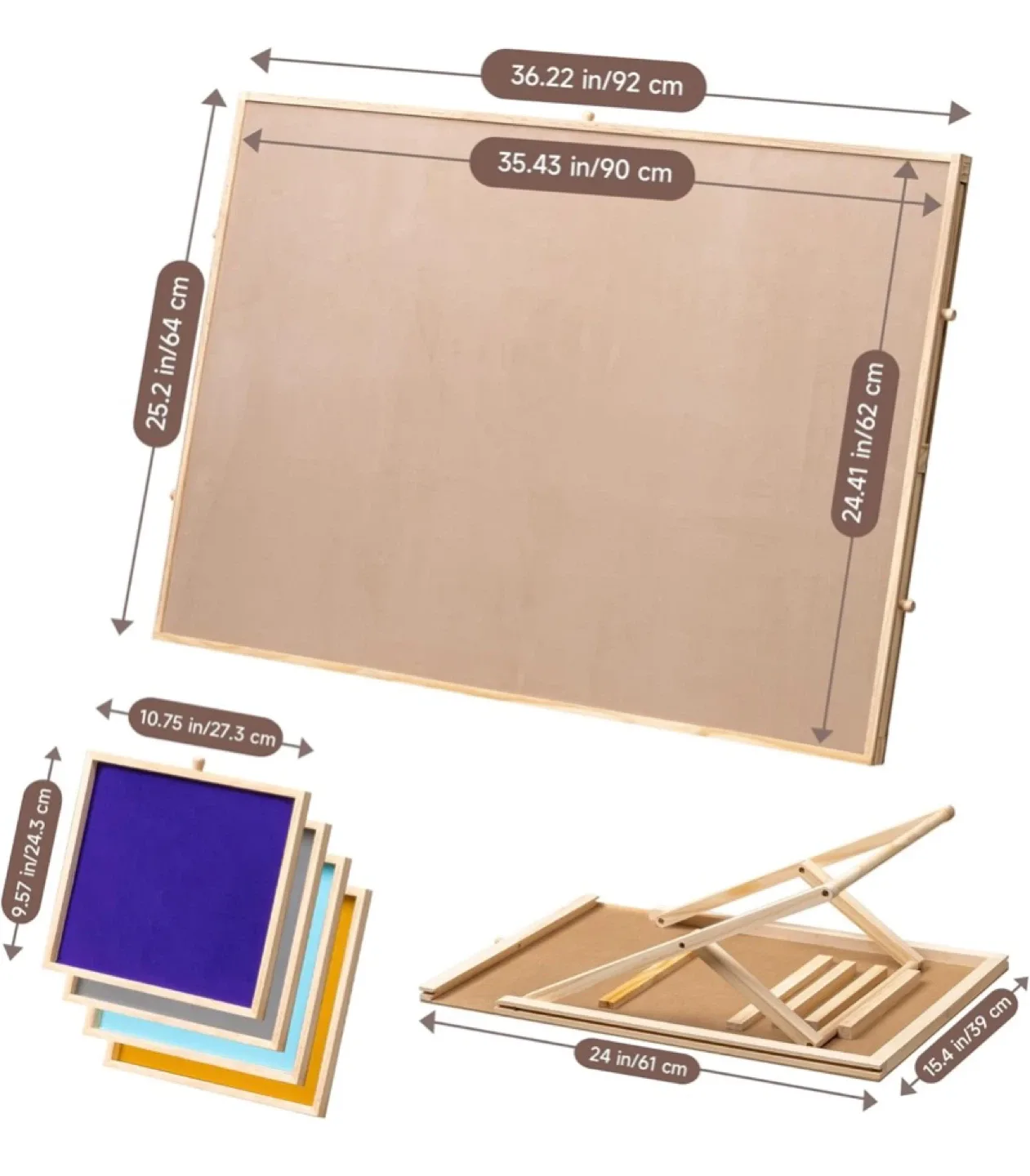 New Rotating Puzzle Board Table with Adjustable Stand/Bracket image indicator(3)