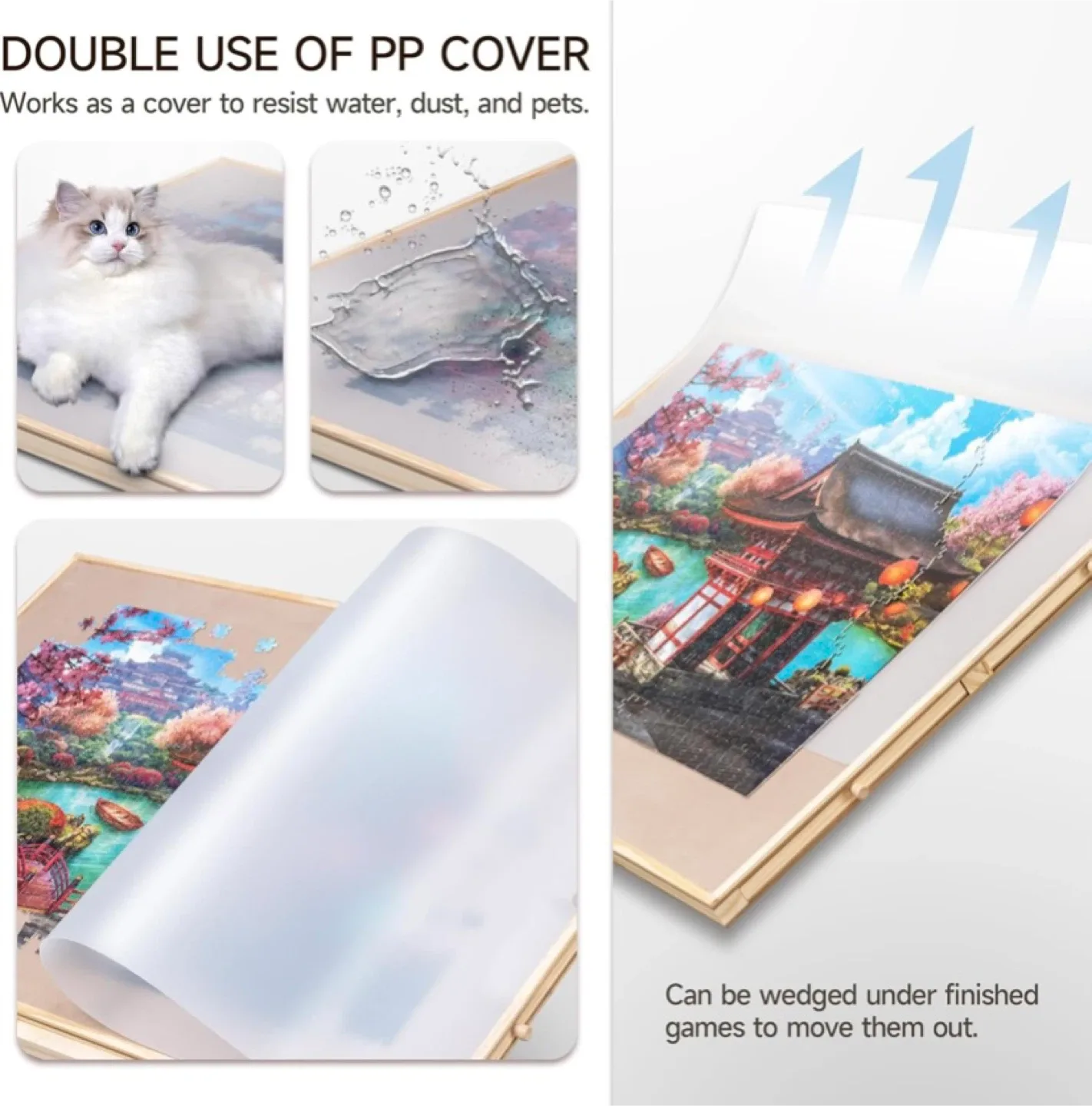 New Rotating Puzzle Board Table with Adjustable Stand/Bracket image indicator(6)