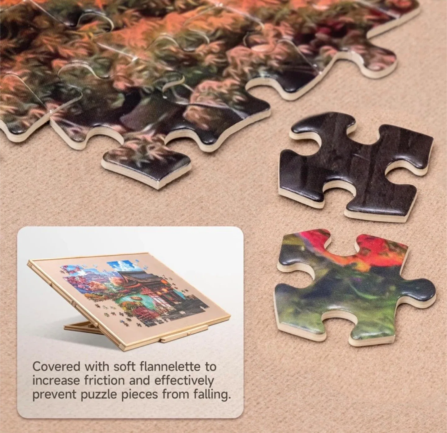 New Rotating Puzzle Board Table with Adjustable Stand/Bracket image indicator(8)