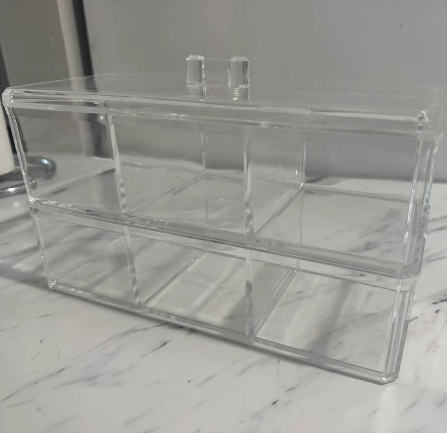 Clear Acrylic Makeup Organizer image indicator(5)
