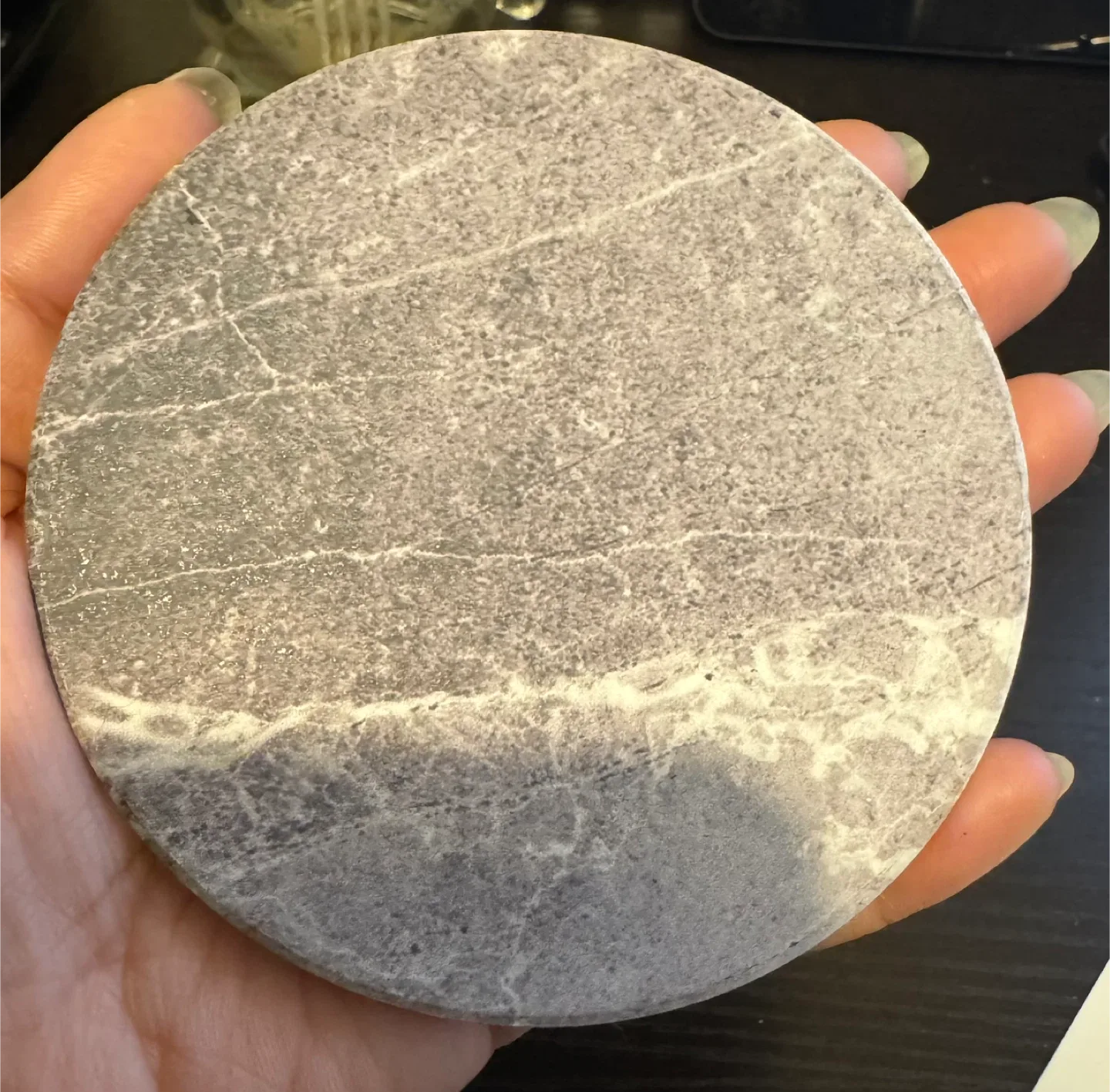 Marble Coasters with Metal Holder image indicator(4)