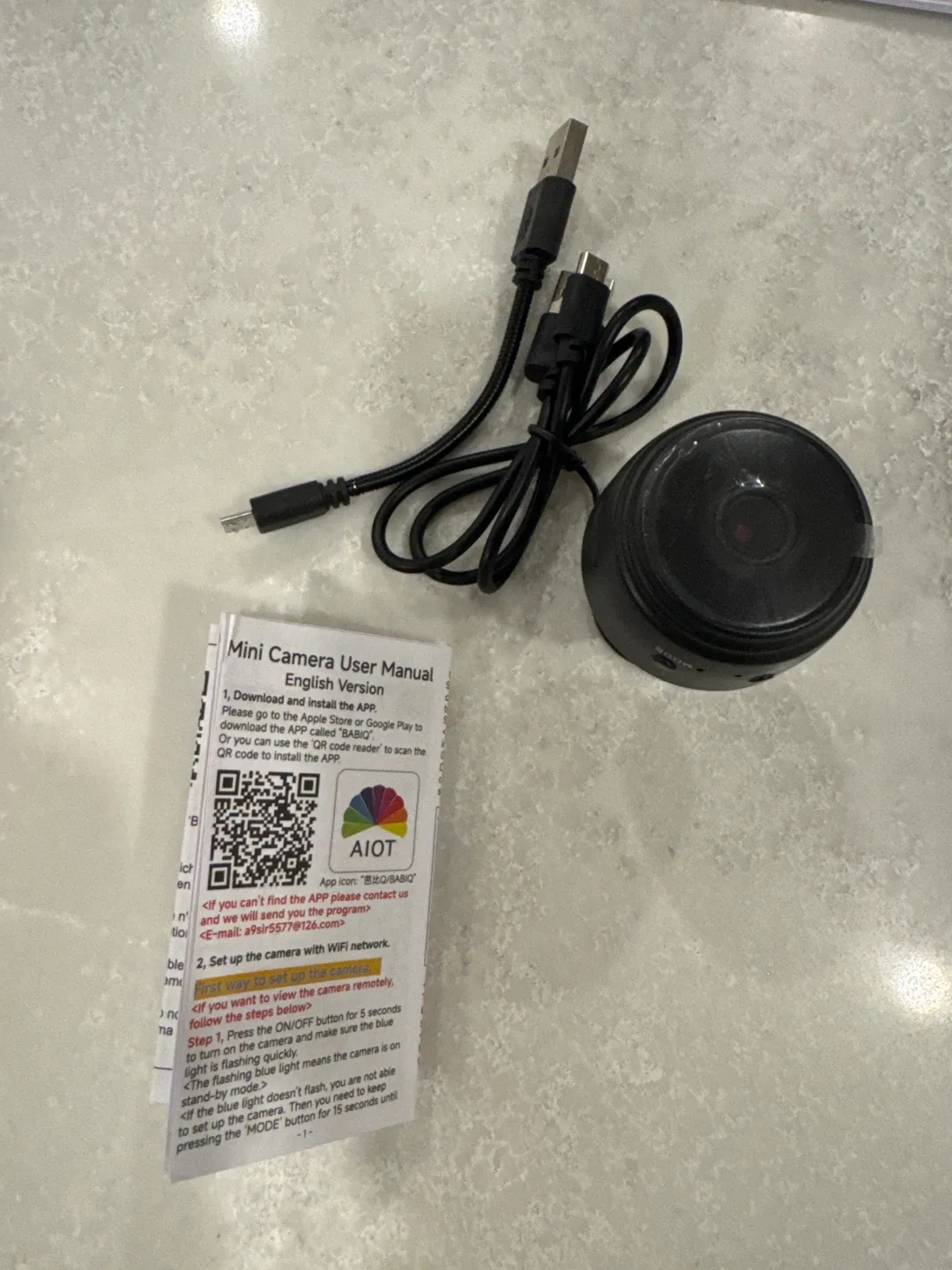 AIOT Mini Camera with User Manual