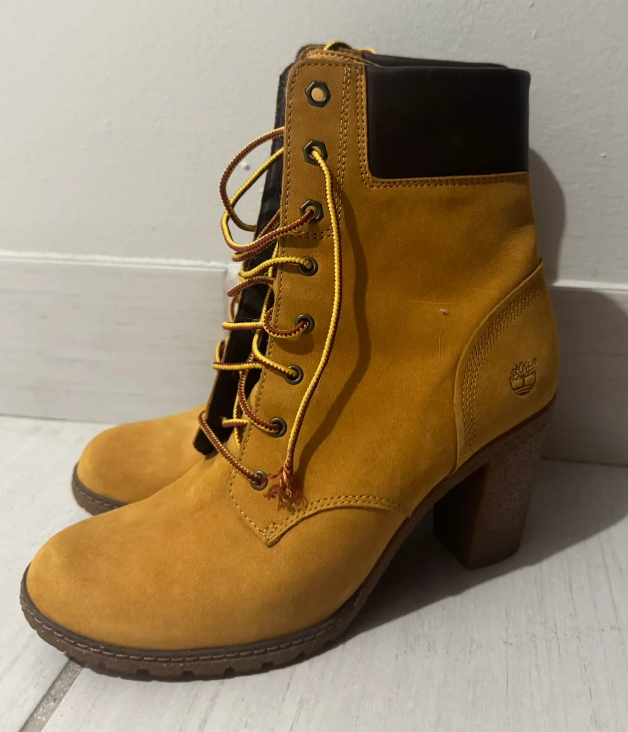 Timberland Heeled Boots, Size 8