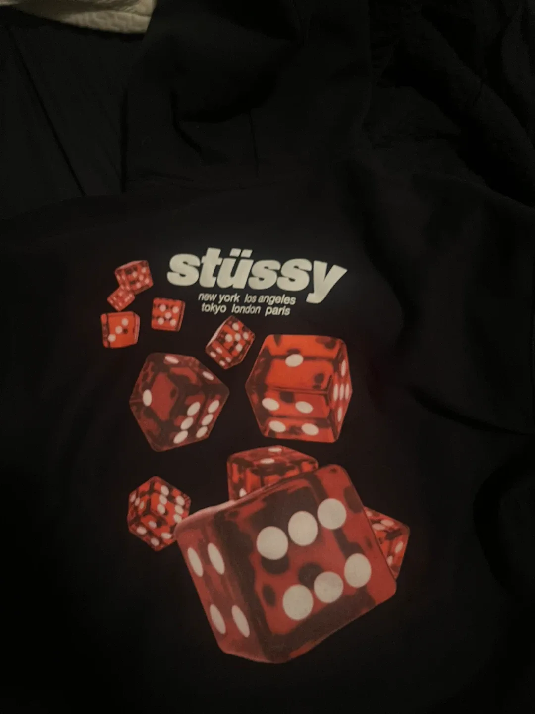 Stüssy Black Hoodie - Size XL