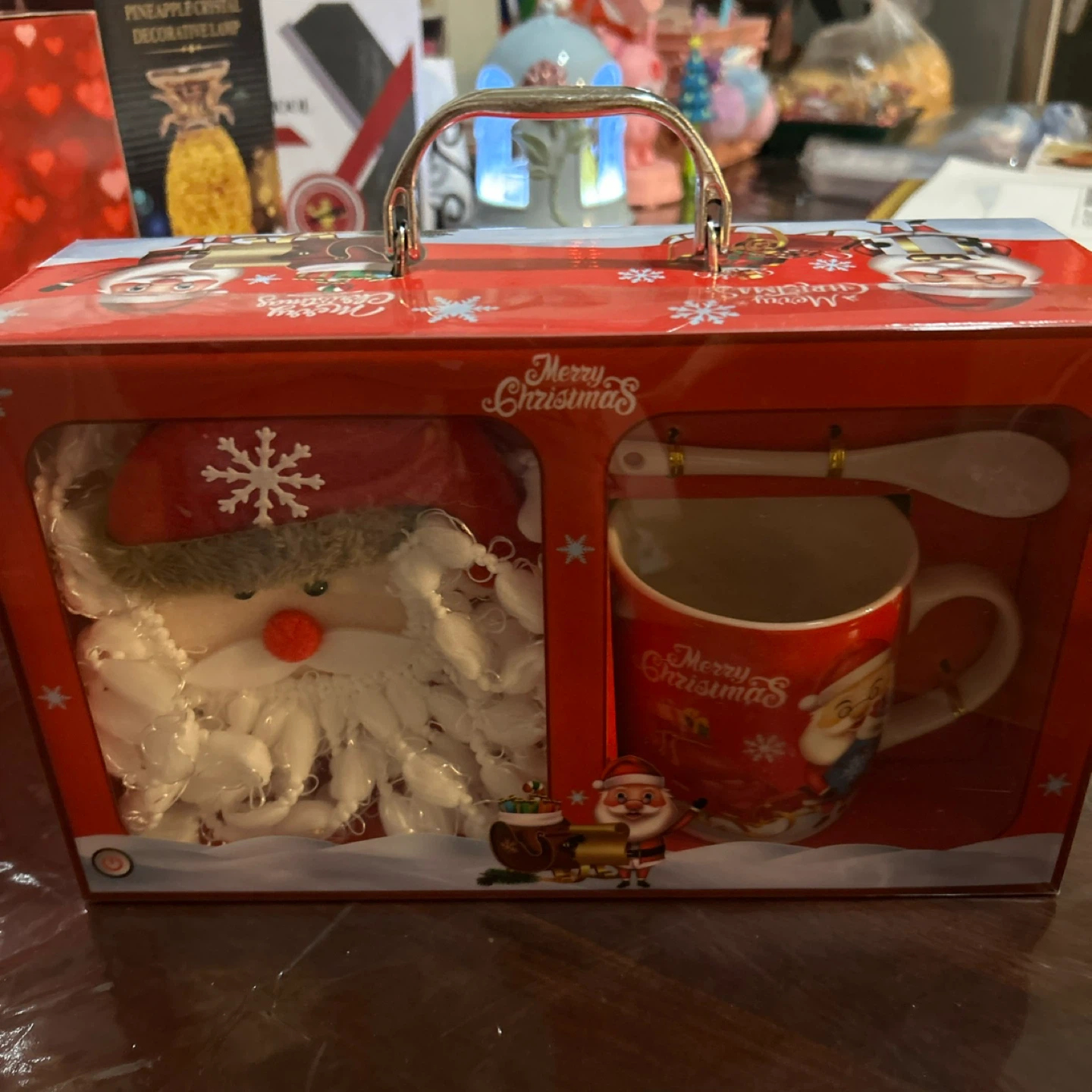 Christmas Mug Set with Santa Plush - New in Box - photo 2
