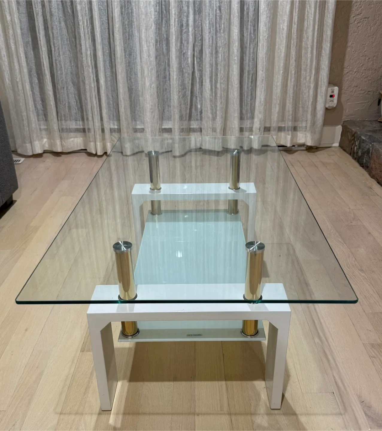 Brand New Glass Top Coffee Table
