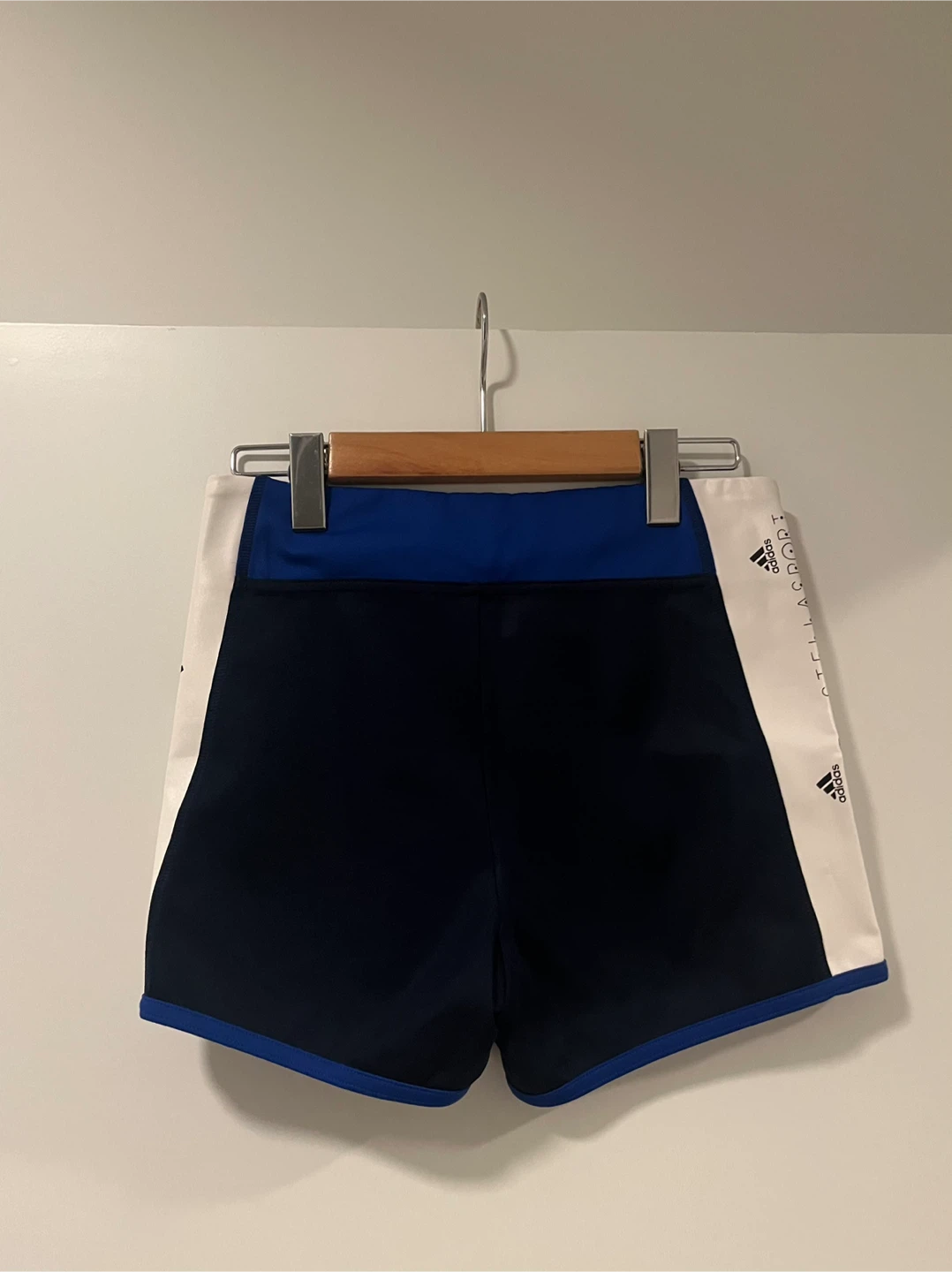 Size S adidas STELLASPORT blue and white shorts - photo 3