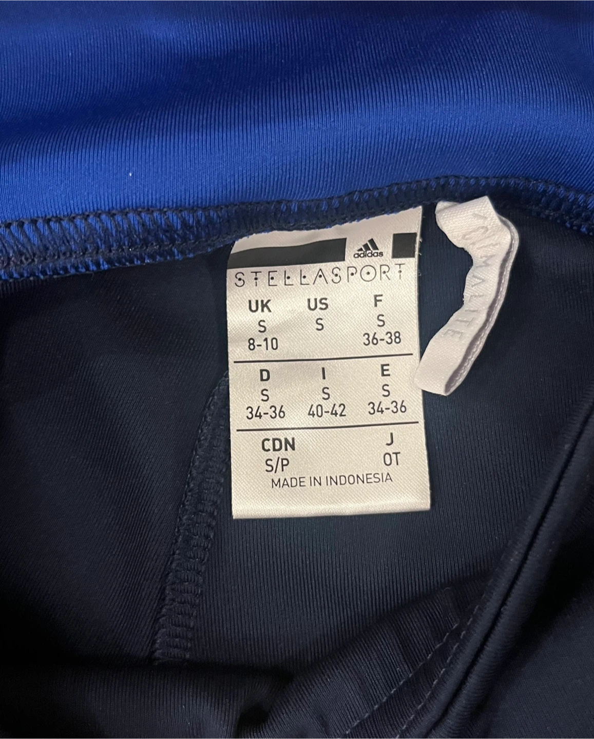 Size S adidas STELLASPORT blue and white shorts - photo 2
