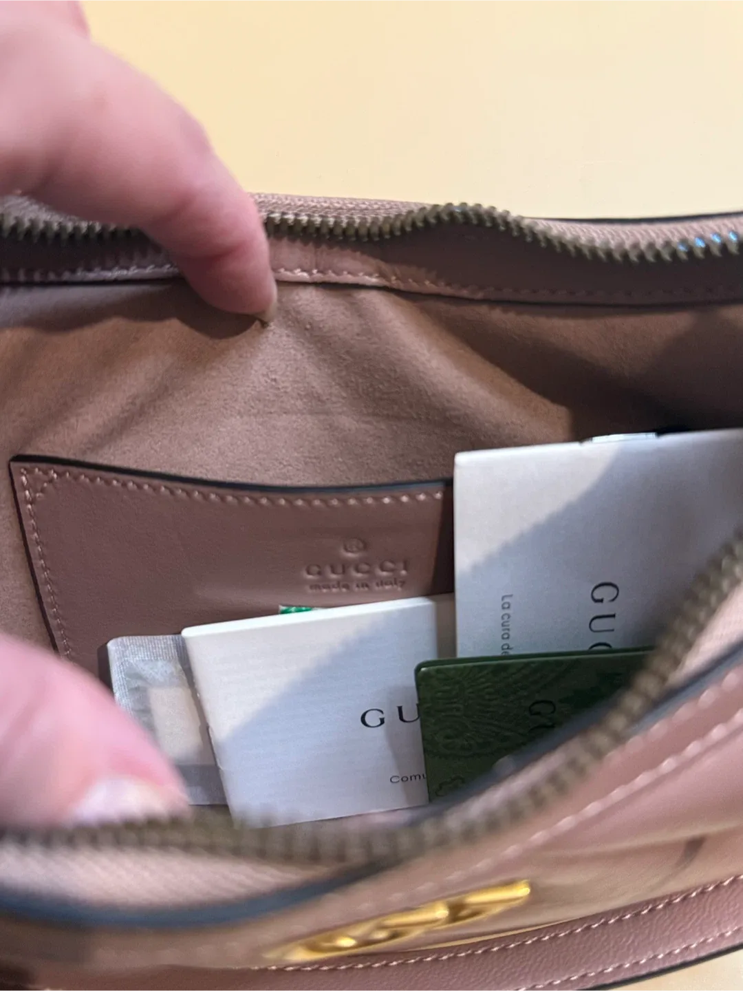 Inspired GG Marmont Mini Shoulder Bag - Rose Beige image indicator(4)